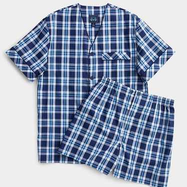 Majestic MAJESTIC Seaside Check Shirt & Shorts Pyj