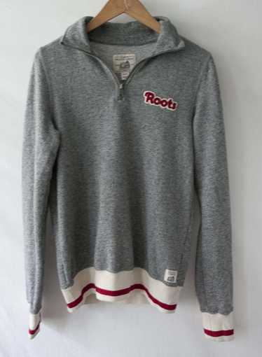 Roots Sweatshirt Fits Womens Medium Orange Athletic Sweater