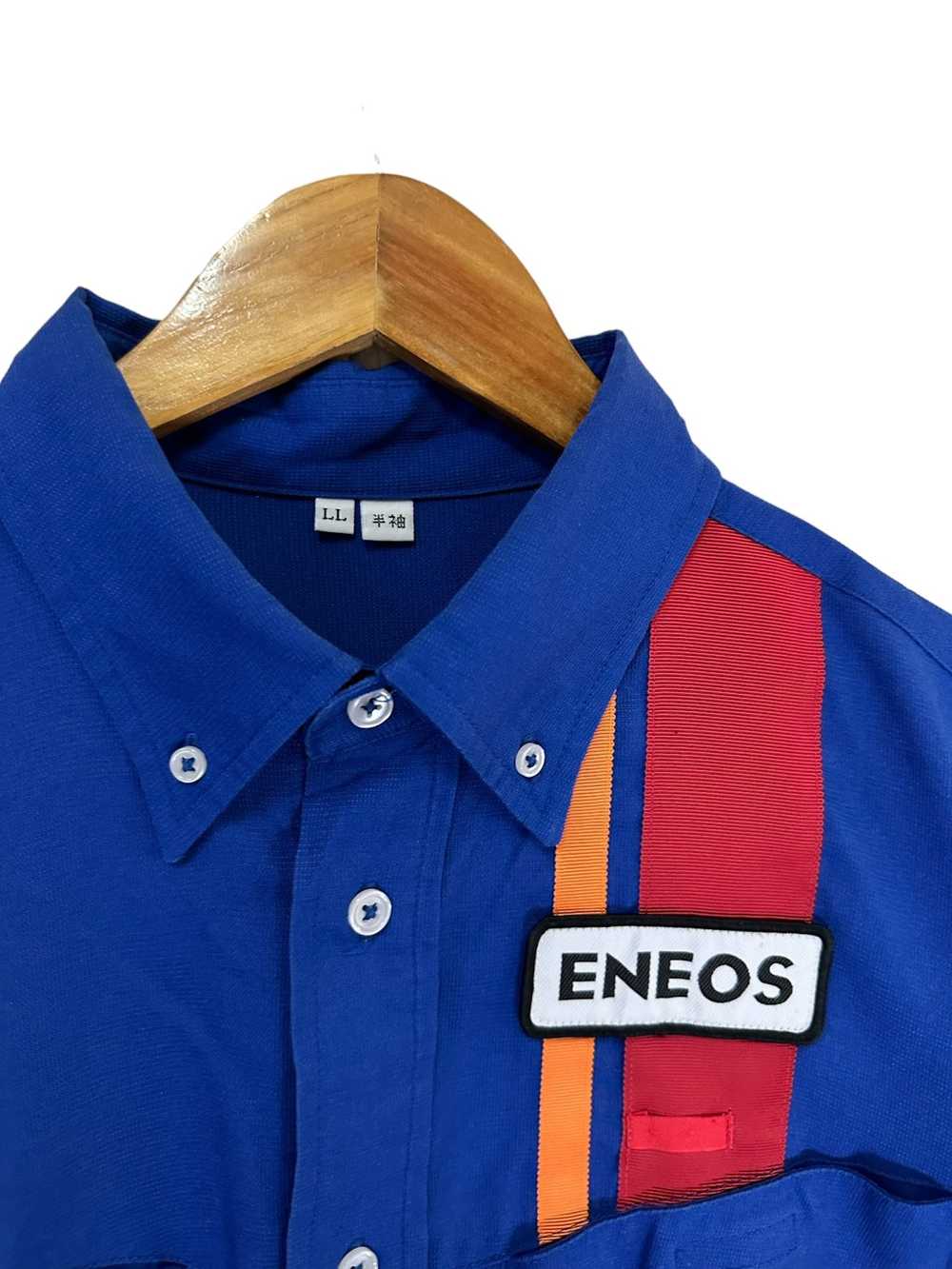 Japanese Brand Eneos Shirts Button Ups Racing - image 3