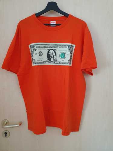 supreme dollar tee red