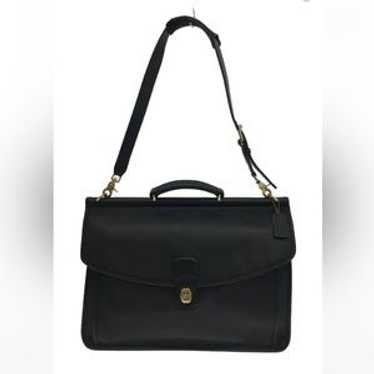バッグ Vintage Coach Business Briefcase 5266 Coach G13- 5266 Vintage Beekman Black Briefcase/Laptop Bag W