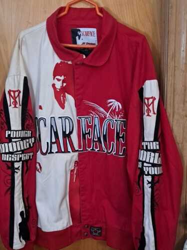 希少 00s JH Design SCARFACE レーシング ジャケット XL Vintage JH Design Scarface Racing Jacket Men's Small Red