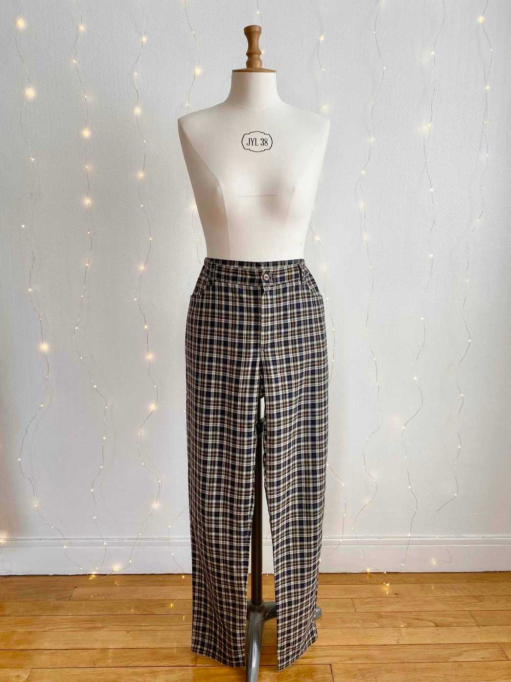 Checked pants - image 2