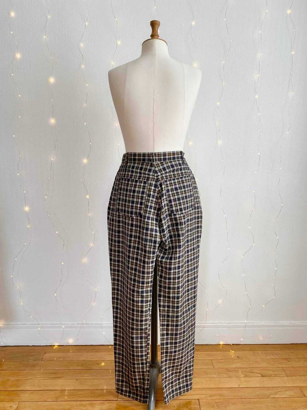 Checked pants - image 4