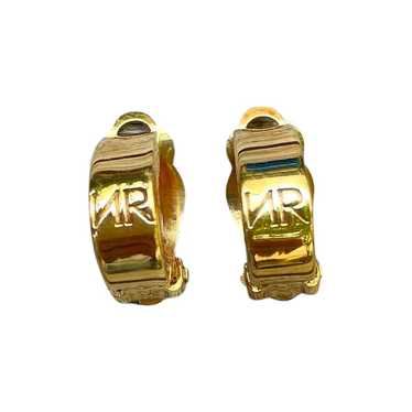 Nina Ricci earrings - Nina Ricci 80/90s gold meta… - image 1