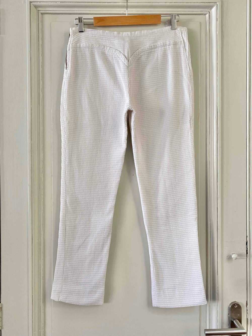 Courrèges pants - Courrèges pants, in white doubl… - image 7