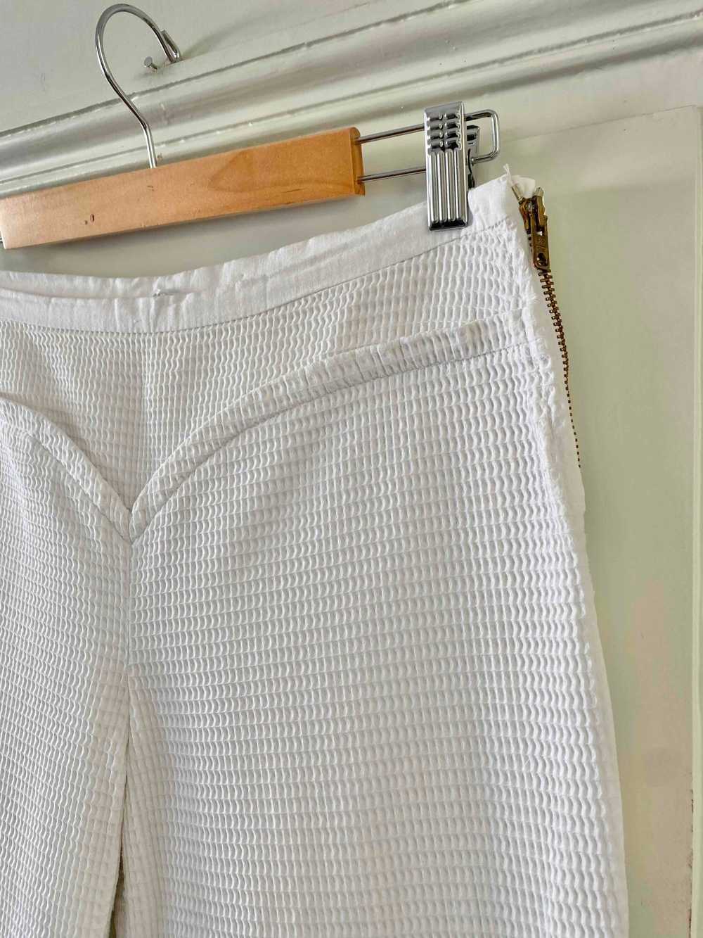 Courrèges pants - Courrèges pants, in white doubl… - image 8