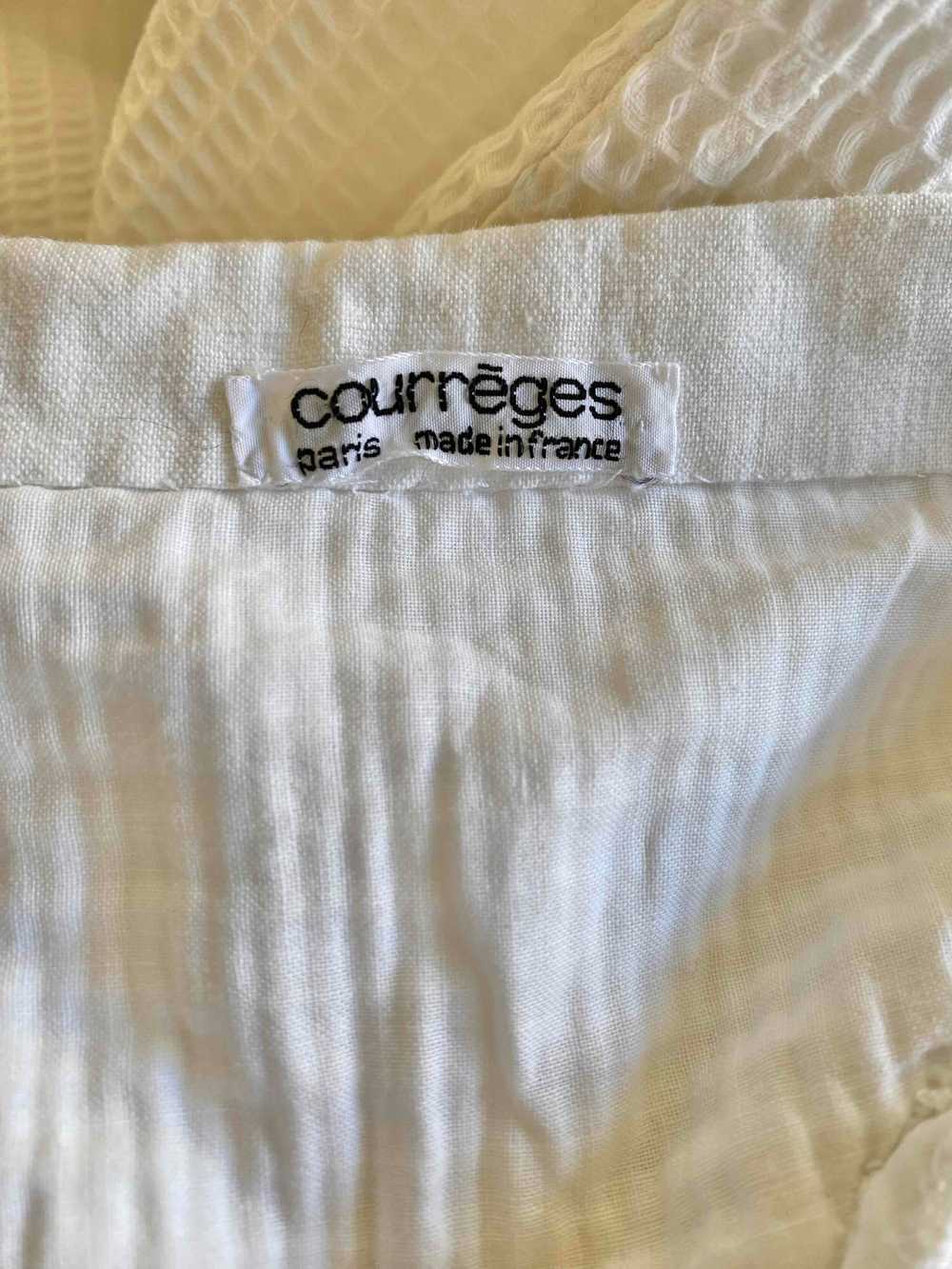 Courrèges pants - Courrèges pants, in white doubl… - image 9