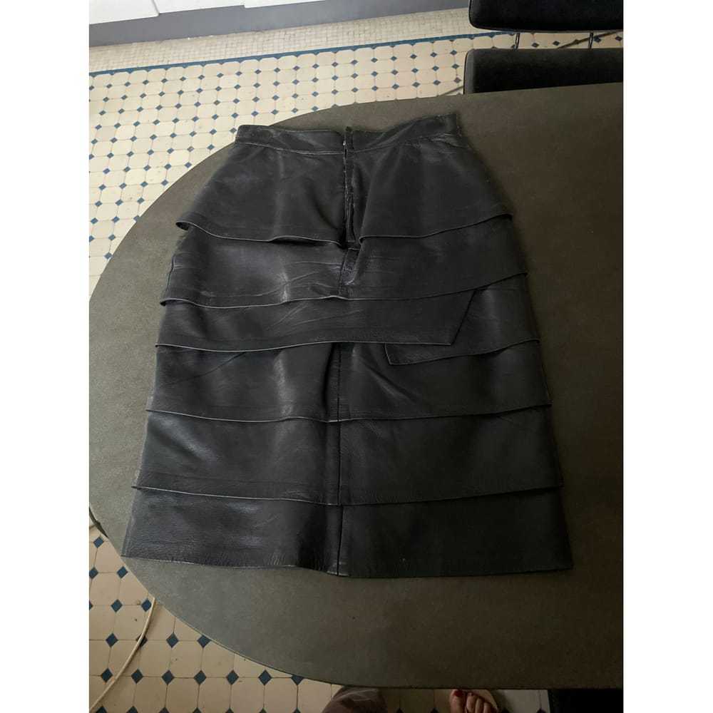 Gianni Versace Leather mid-length skirt - image 2