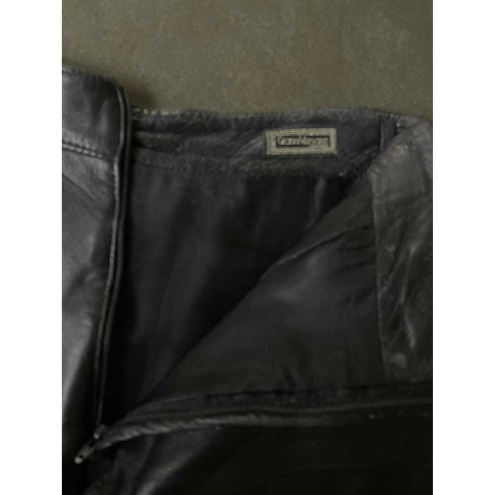 Gianni Versace Leather mid-length skirt - image 3