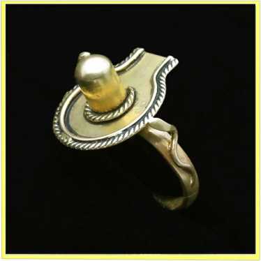 Vintage Ring Shiva Lingam Lord Shiva Ring Snakes 1