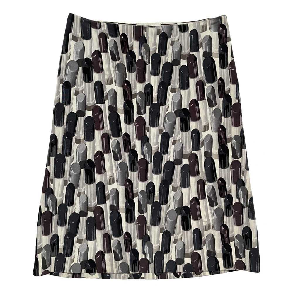 Prada Silk mid-length skirt - image 1