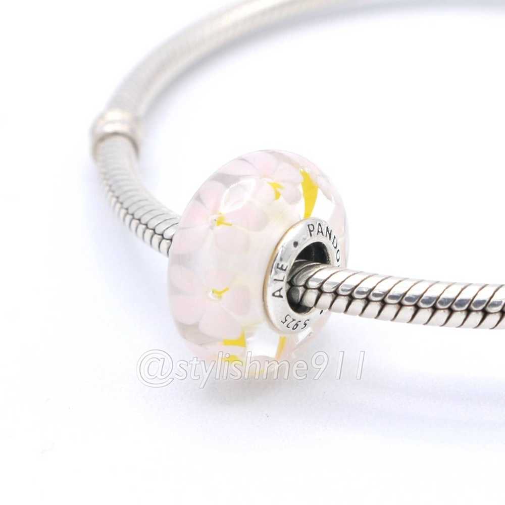 pandora Authentic PANDORA Field of Daises Murano … - image 3