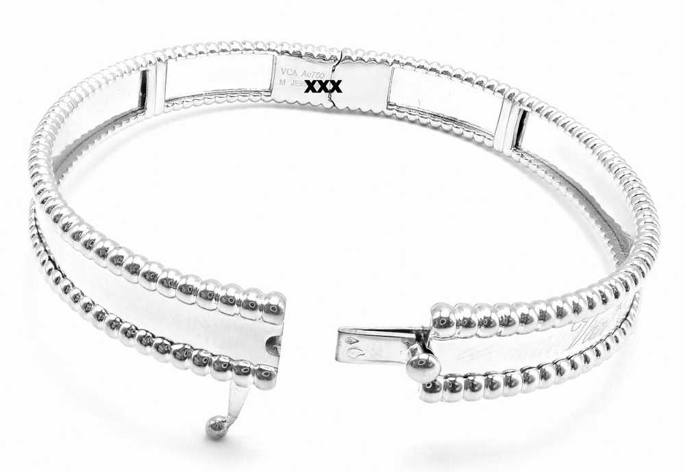 Van Cleef & Arpels Perlee 18k White Gold Medium S… - image 11