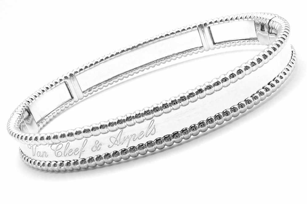 Van Cleef & Arpels Perlee 18k White Gold Medium S… - image 1