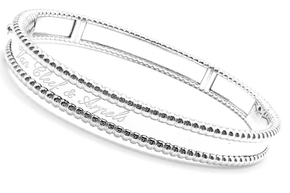 Van Cleef & Arpels Perlee 18k White Gold Medium S… - image 3