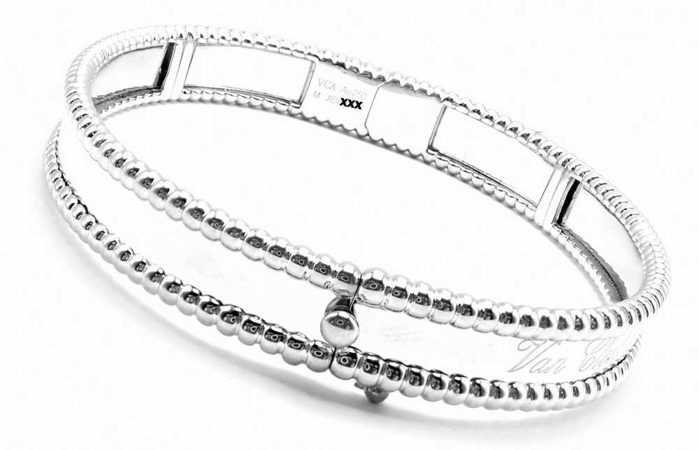 Van Cleef & Arpels Perlee 18k White Gold Medium S… - image 5