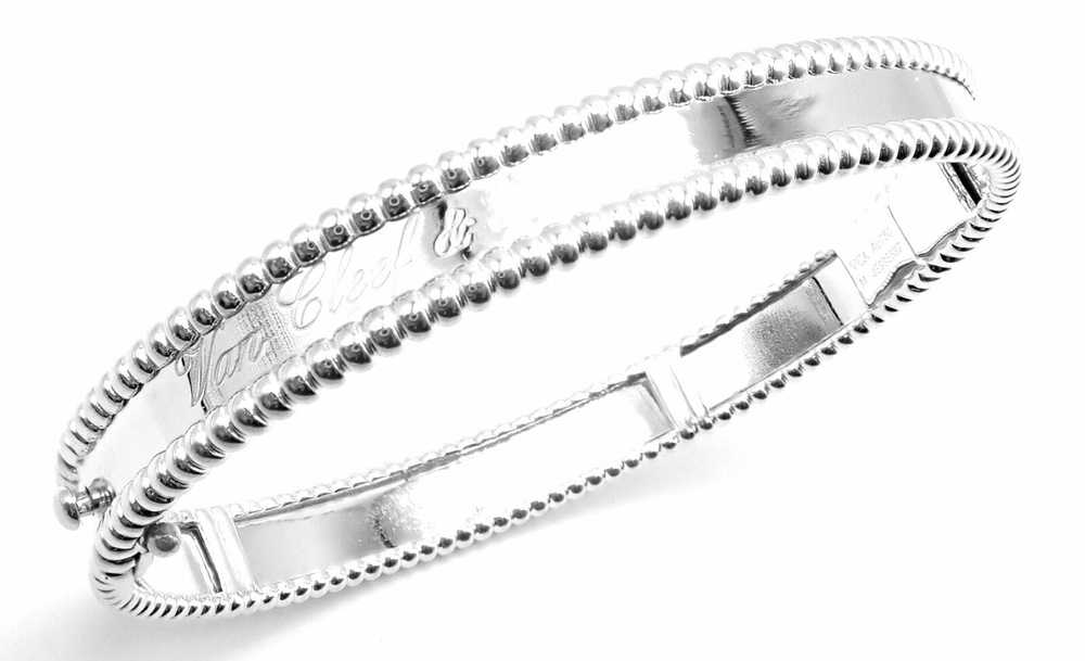 Van Cleef & Arpels Perlee 18k White Gold Medium S… - image 6