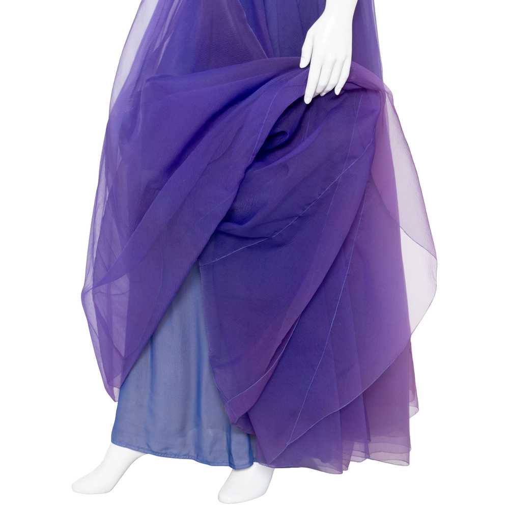 1972 Haute Couture Silk Organza Halter Gown - image 12