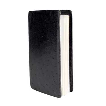 1980s Black Ostrich Notebook - image 1