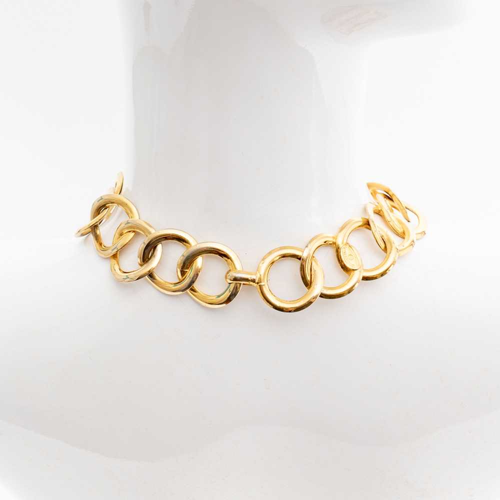1980s Chain Link Gold-Tone Necklace - image 2