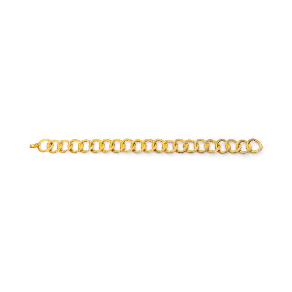 1980s Chain Link Gold-Tone Necklace - image 4