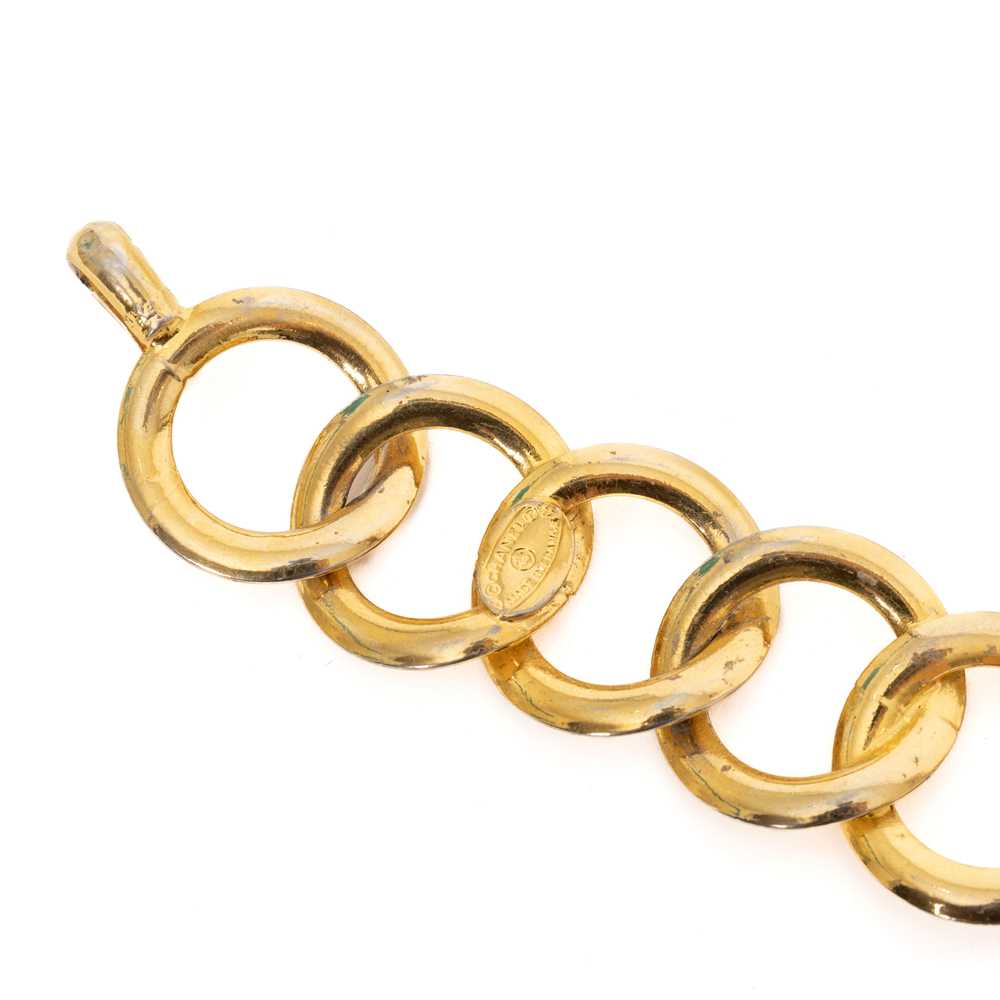 1980s Chain Link Gold-Tone Necklace - image 6