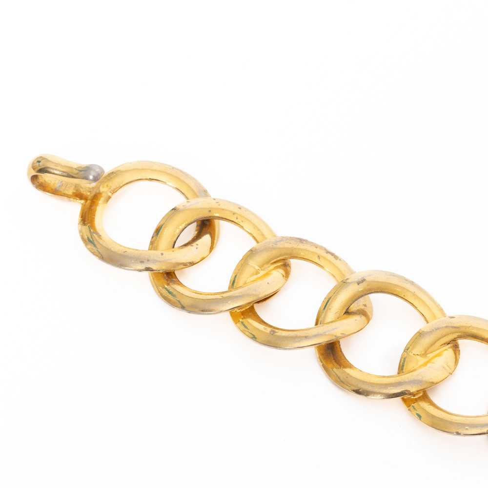 1980s Chain Link Gold-Tone Necklace - image 7