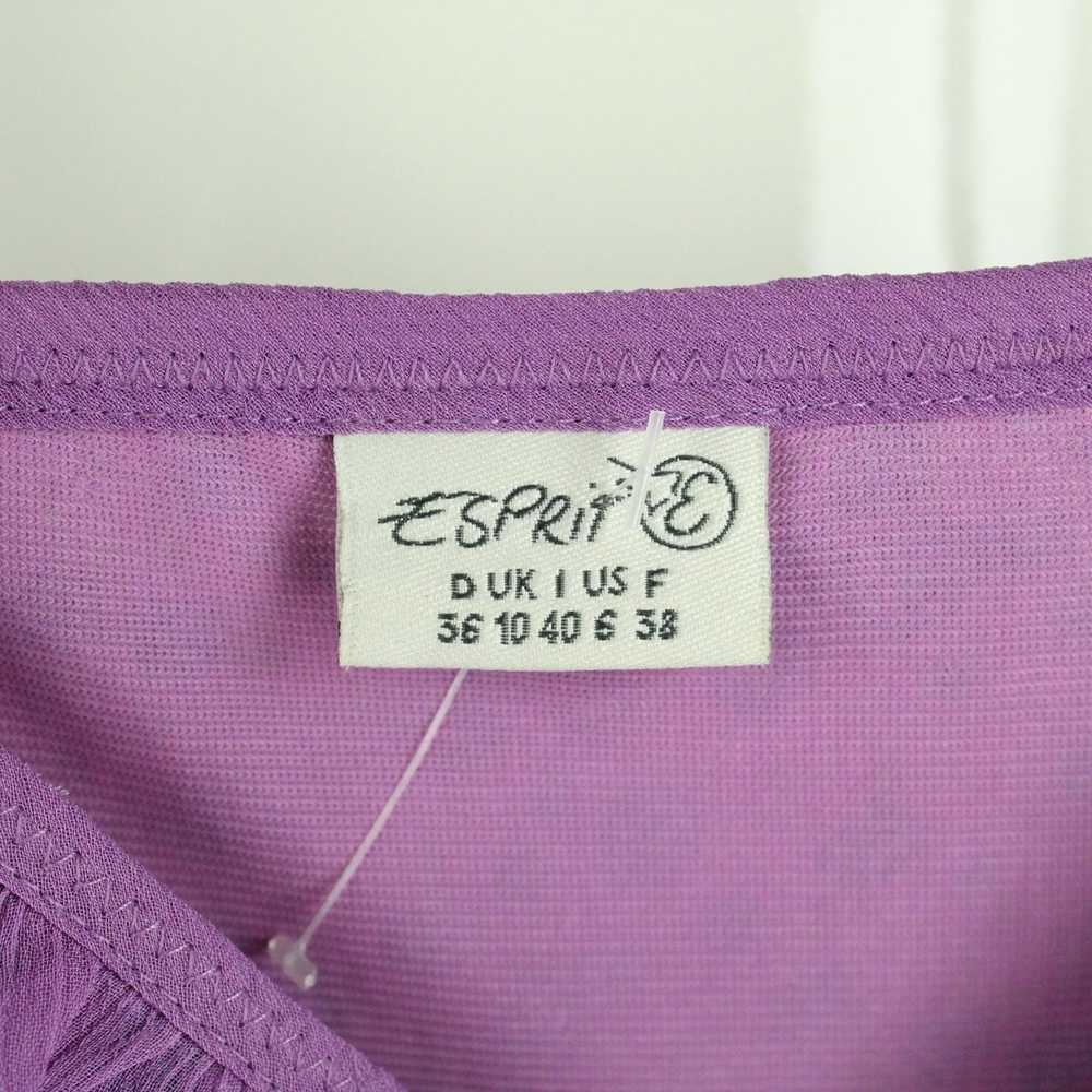 Esprit Vintage Esprit Y2K dress size S violet flo… - image 5