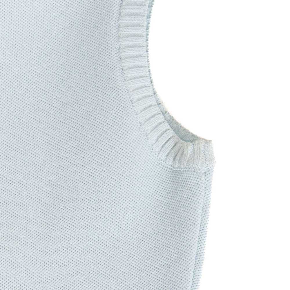 Baby Blue Textured Knit Bodysuit - image 7