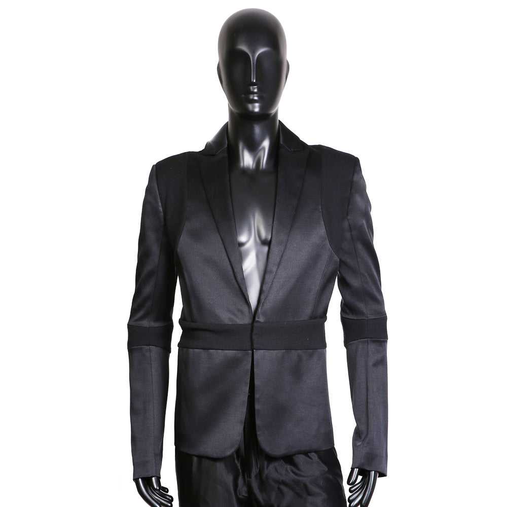 Black Silk and Wool Blazer - image 1