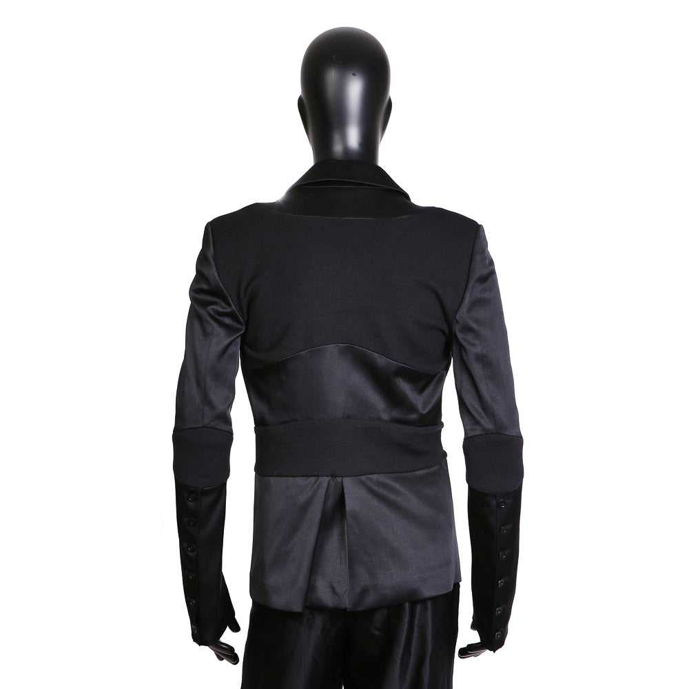 Black Silk and Wool Blazer - image 2