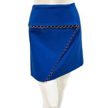 Blue Ring Trim Mini Skirt - image 1
