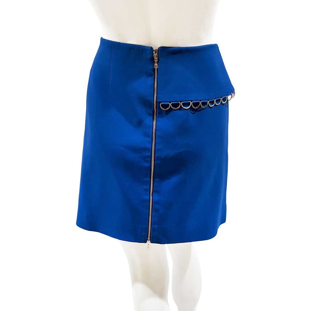 Blue Ring Trim Mini Skirt - image 2