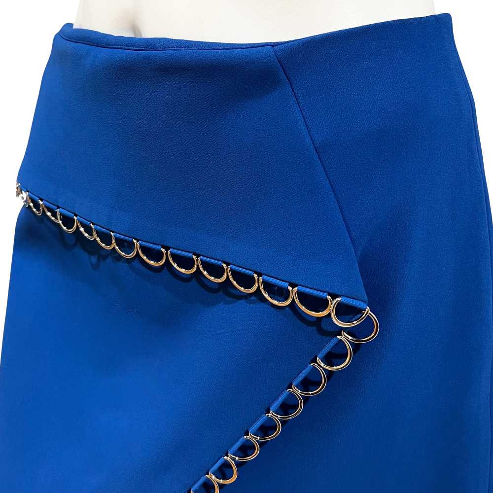 Blue Ring Trim Mini Skirt - image 3