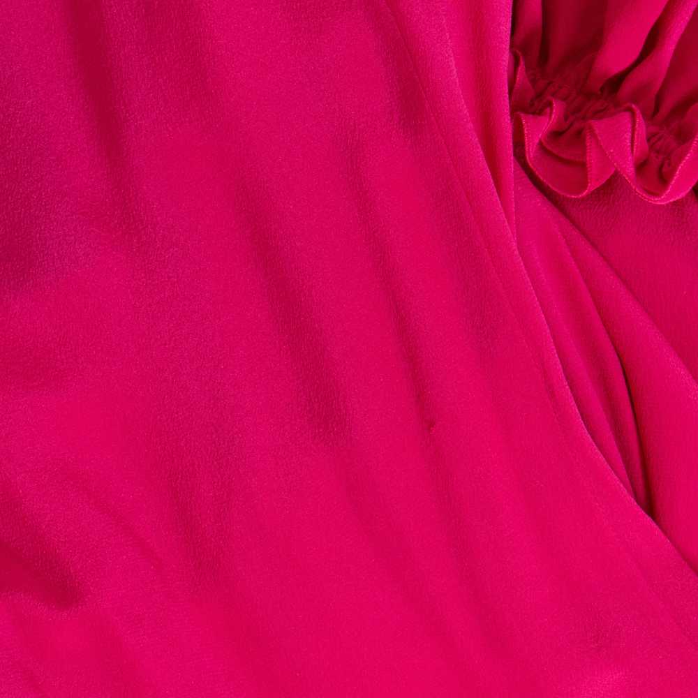 Pink Silk Georgette Ruffled Dress - image 7