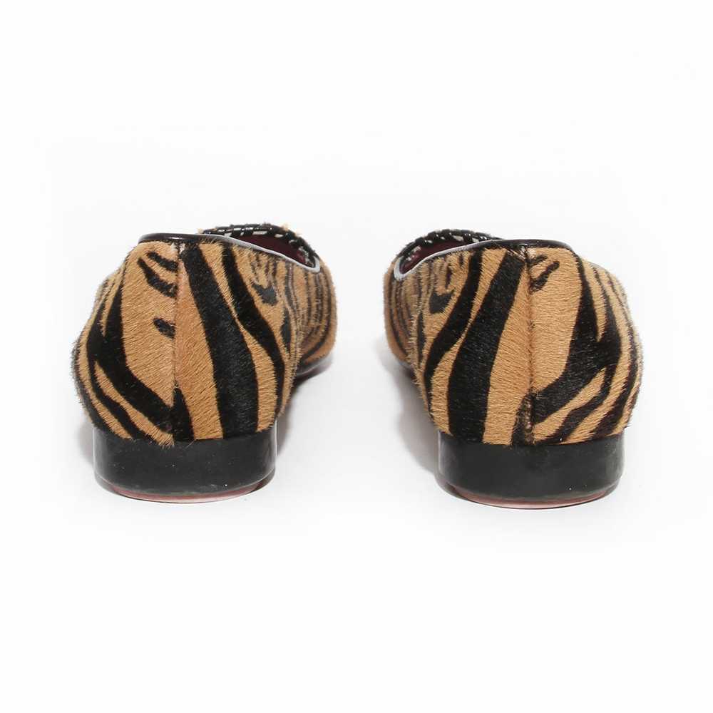 Pony Hair Tiger Patterned Driving Loafers - image 4