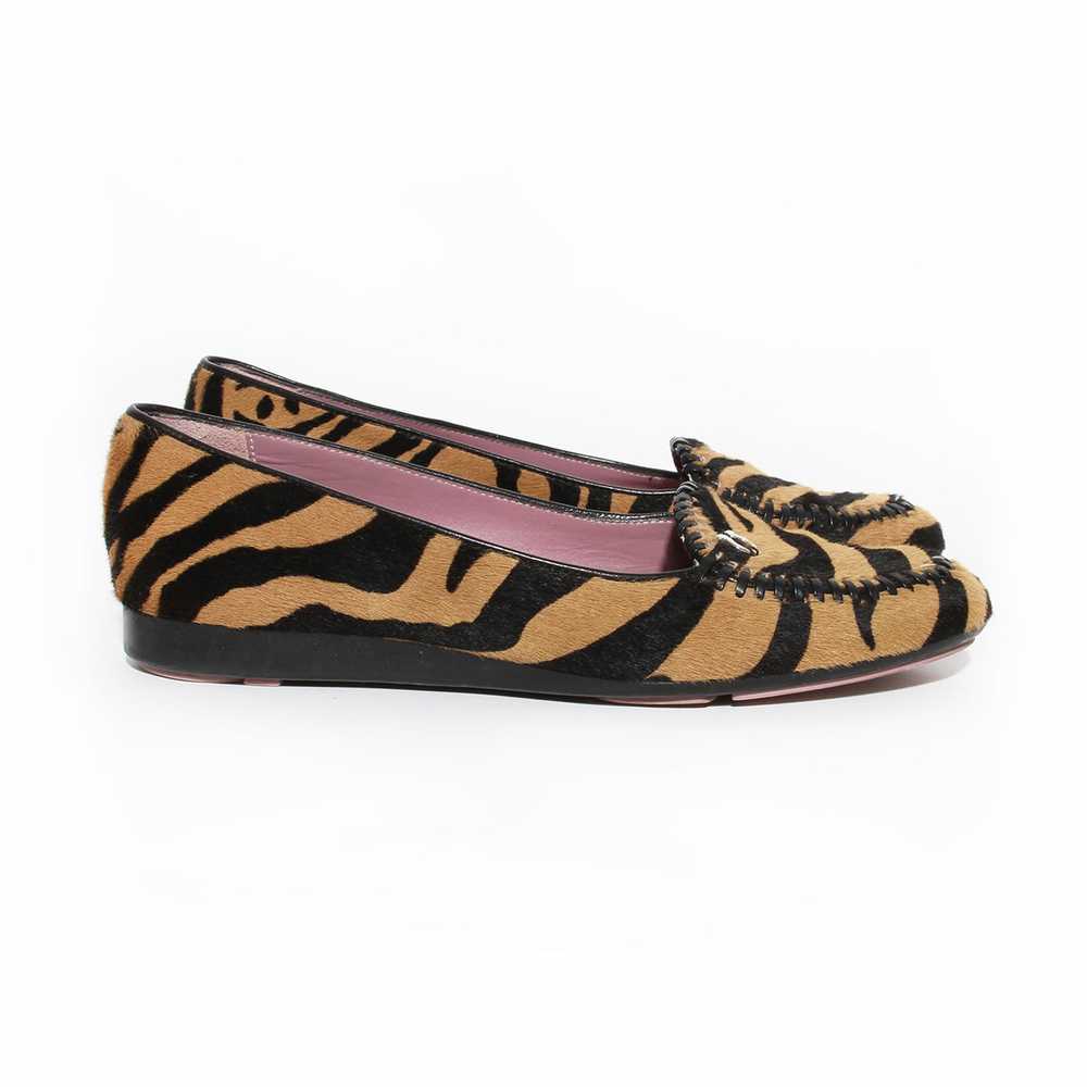 Pony Hair Tiger Patterned Driving Loafers - image 5