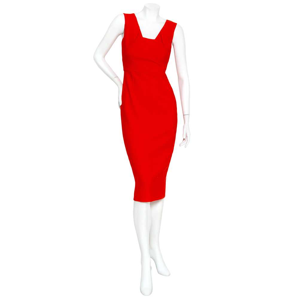 Red Sleeveless Bodycon Dress - image 1