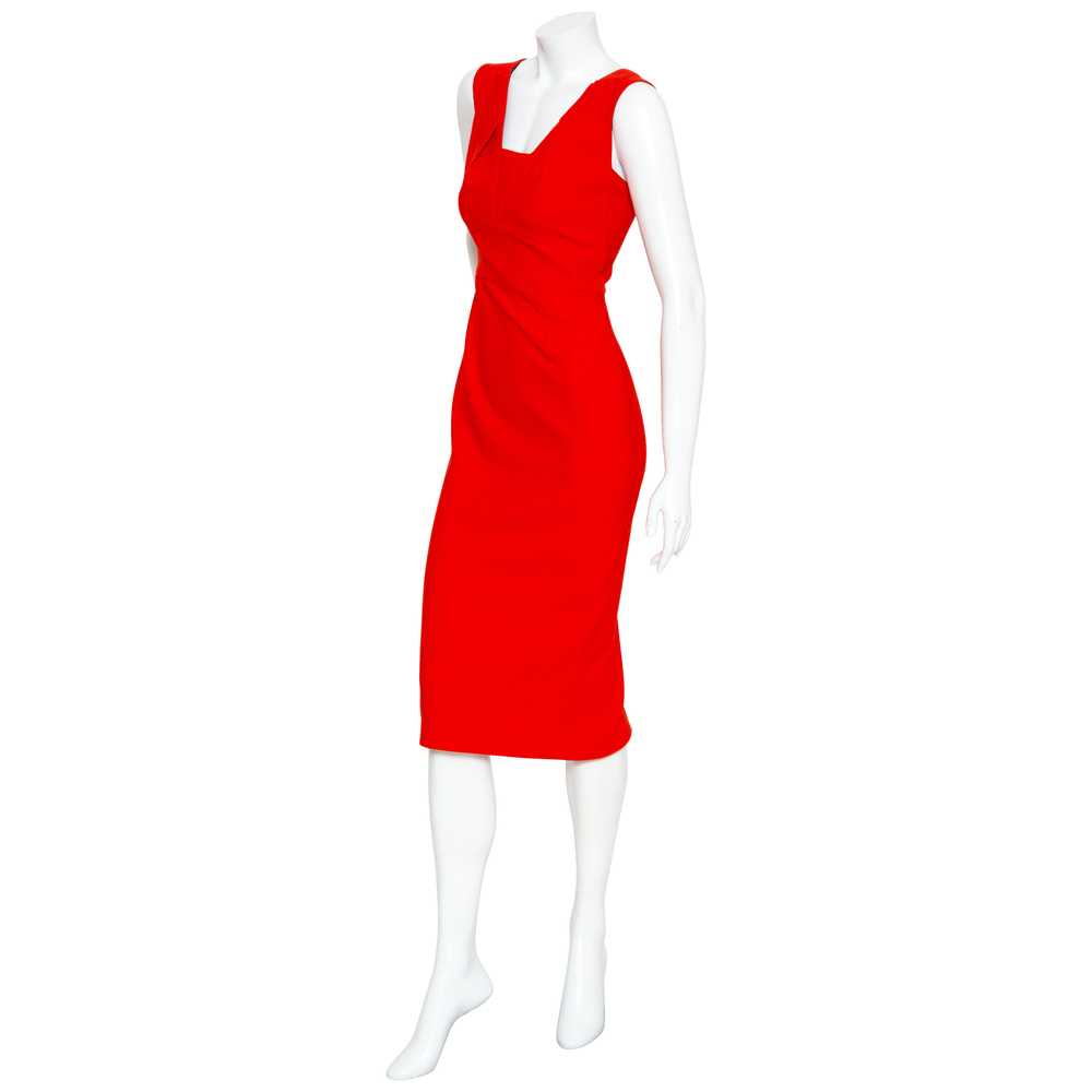 Red Sleeveless Bodycon Dress - image 2