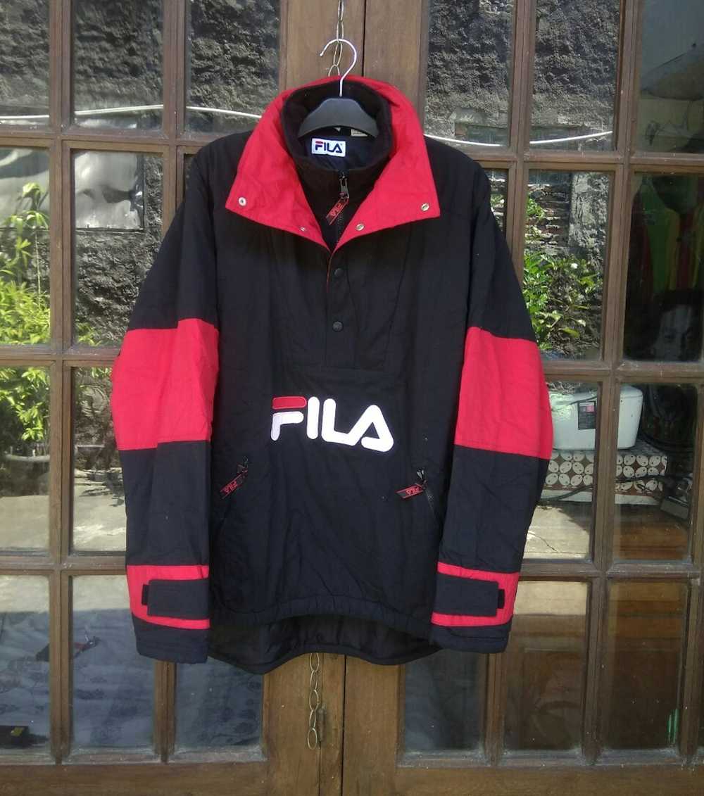 Fila × Vintage 90s FILA Big Logo Anorak Jacket Ha… - image 1