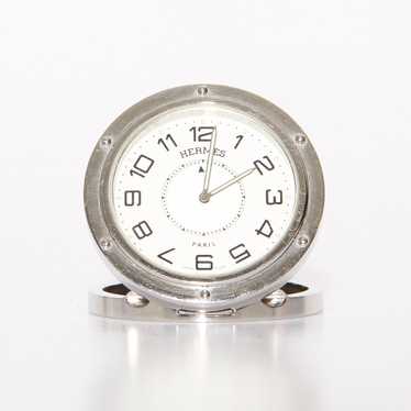 Vintage Stainless Steel Desk Clock