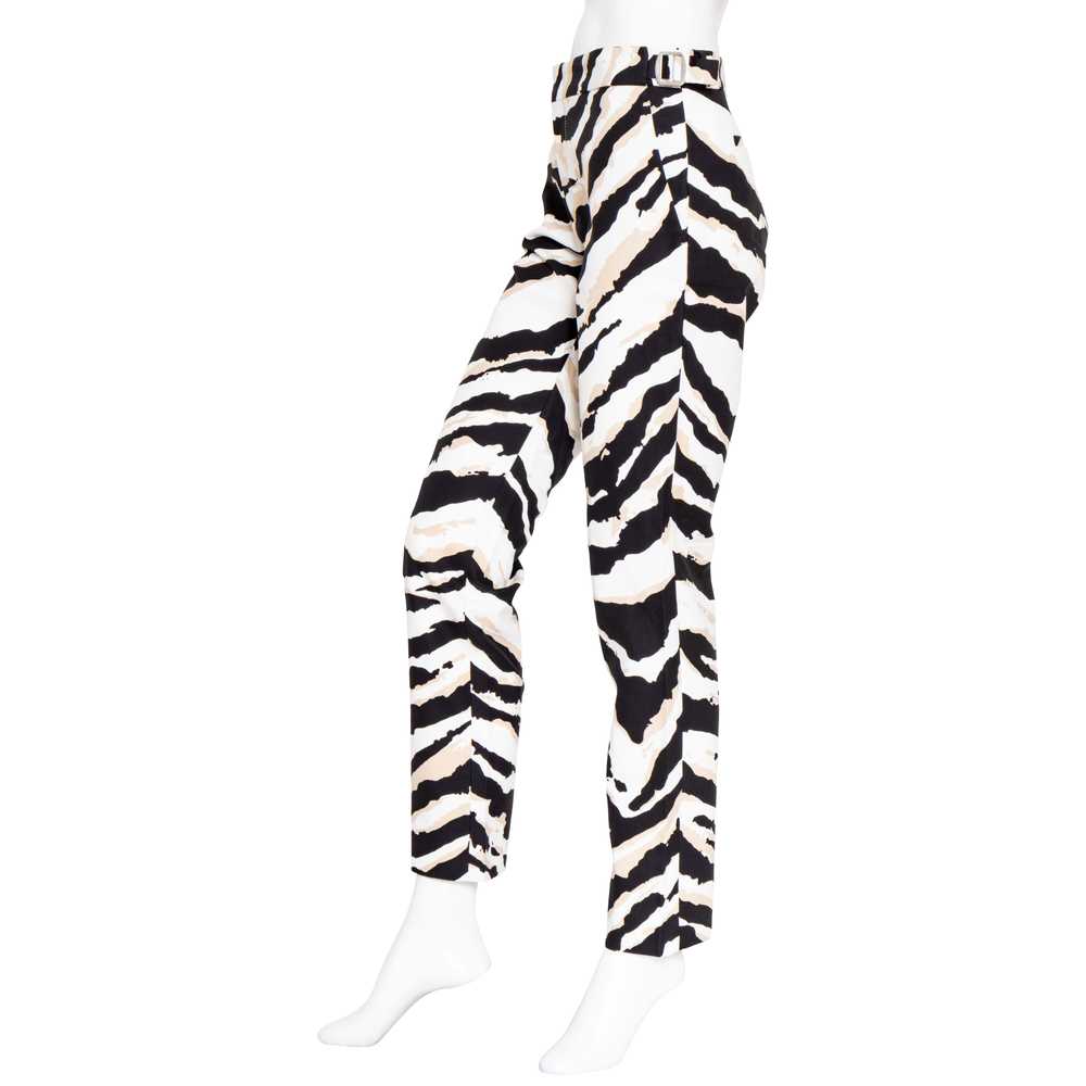 Zebra Print Straight Leg Pants - image 2