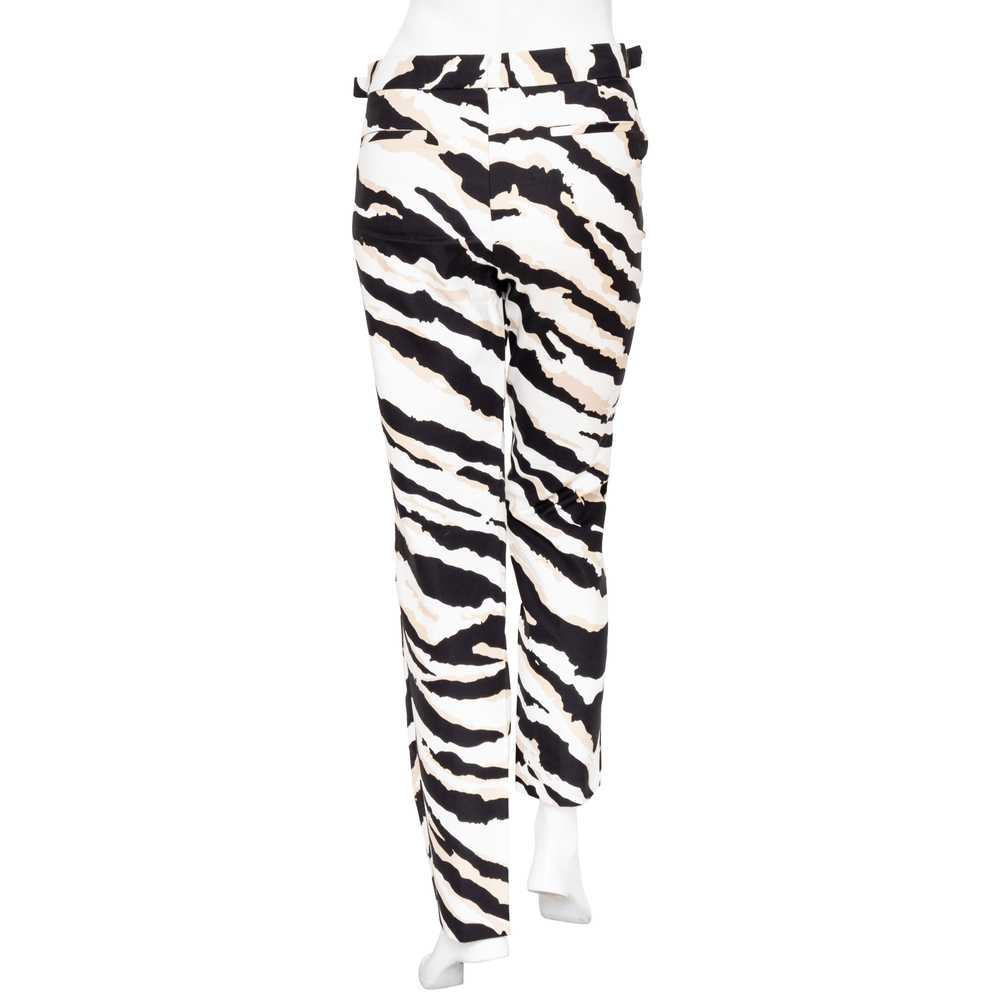 Zebra Print Straight Leg Pants - image 3