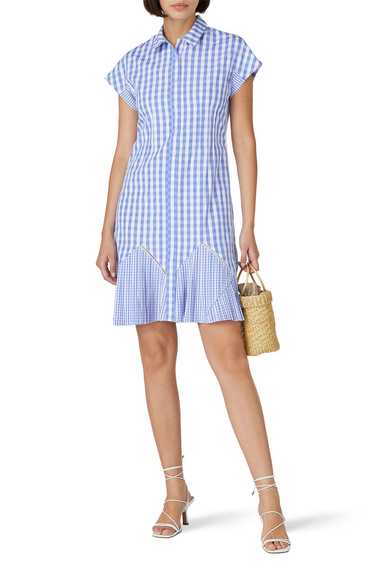 Thakoon Collective Blue Gingham Dress