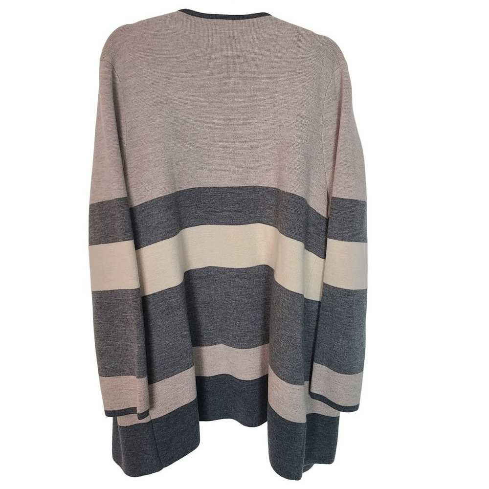 Other Talbots Womens XL Tan Gray Striped Merino W… - image 8