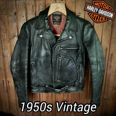 Harley Davidson 50s Harley Davidson Leather Jacke… - image 1