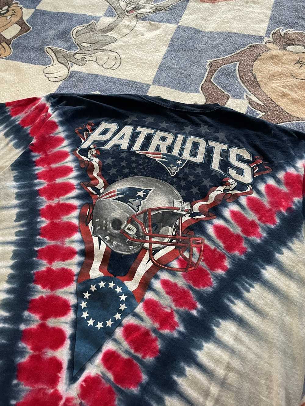 NFL New England patriots tie dye tee - image 4