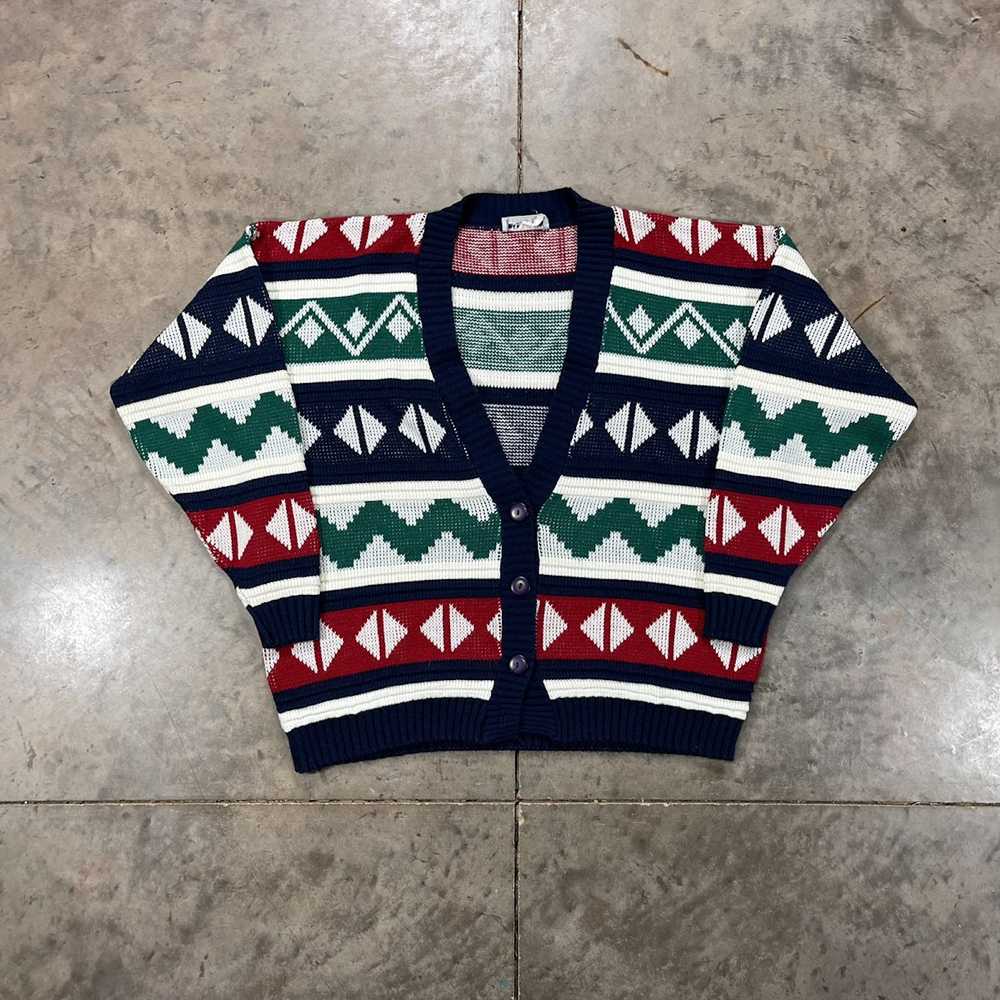 Cabin Creek × Vintage Vintage Cardigan Sweater Ge… - image 1