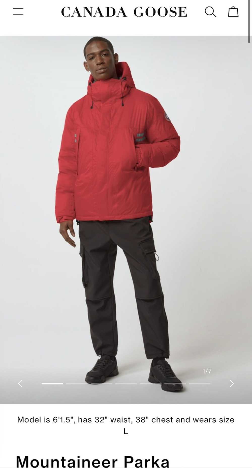 Canada Goose 🔥 Canada Goose Red Mountaineer Park… - image 1